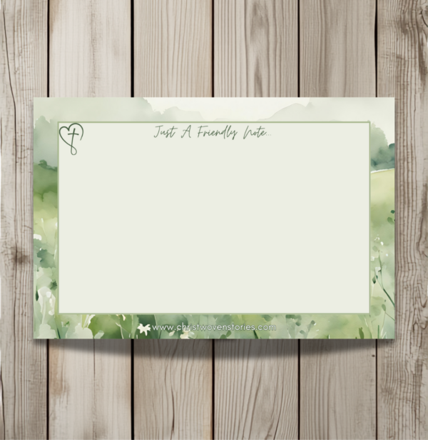 Spring Green Note Card