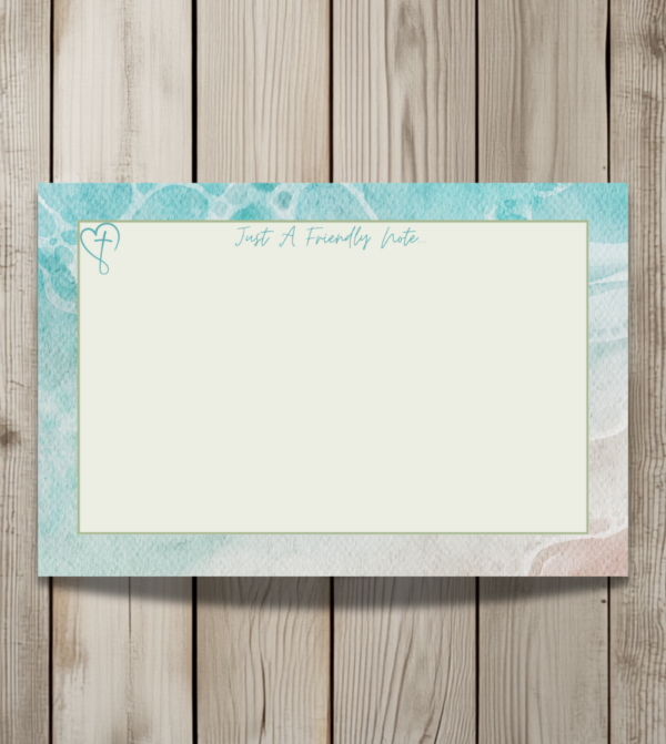 Blue Summer Waves on Barnwood